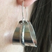 Sterling silver basket earrings