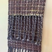 Berry Waffle handwoven wool scarf