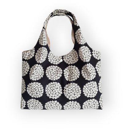 Daily Tote Bag (Circle flowers)