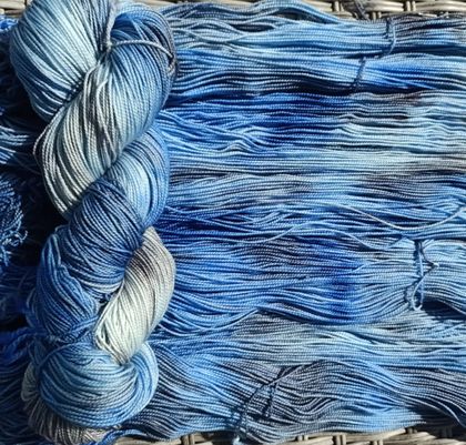 Blue Aster 4ply sock yarn