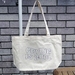 SALE // crying is cool hand-embroidered tote bag