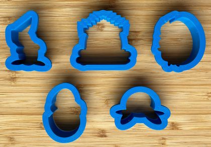 Easter Cookie Cutter Set 2 - 2 inch