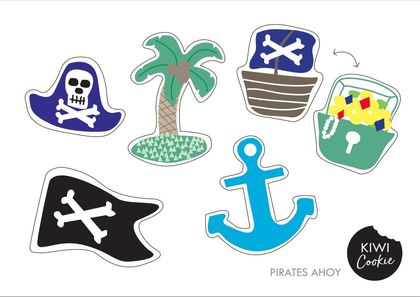 Pirates Ahoy Cookie Cutters - 2inch