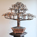 Copper bonsai tree sculpture number 1