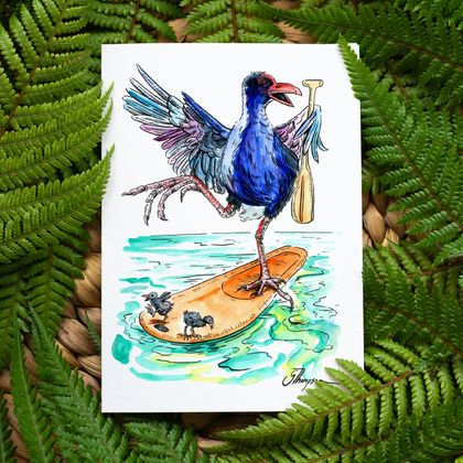 Paddle Dabble - Greeting Card