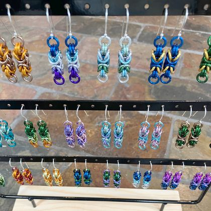 Chainmail earrings: Custom pair