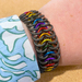 Chainmail bracelet/cuff: Pride