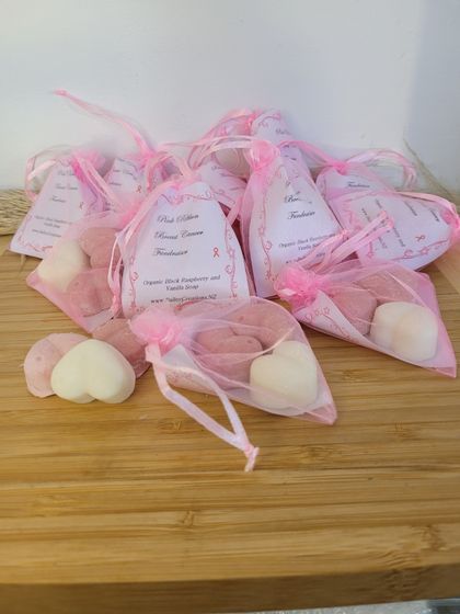 Pink Ribbon Fundraiser Soap Bags 
