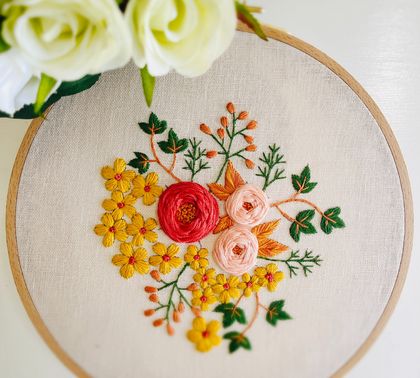Hand Embroidery full kit “Back Garden” design
