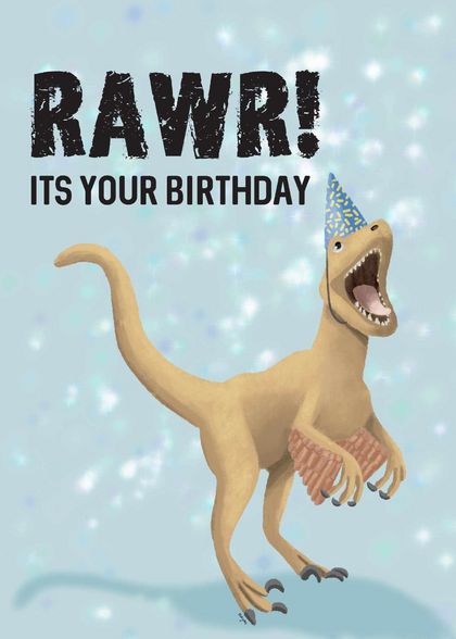 RAWR-SOME Birthday Card