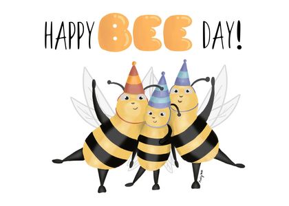 Happy BEE Day Card