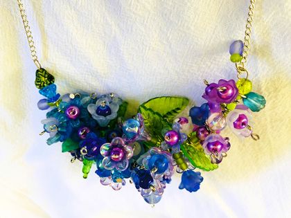 Necklace: Belarina and Delphinium (part of a set)