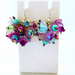 Earrings: Aqua and Mauve clusters ('Clusters' range)