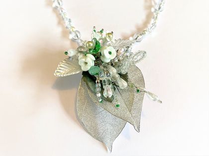 Necklace:  Celadon Silver