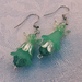 Earrings: Bellflowers - Celadon Green