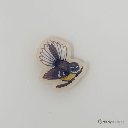 Fantail/Pīwakawaka - Acrylic Needle Minder