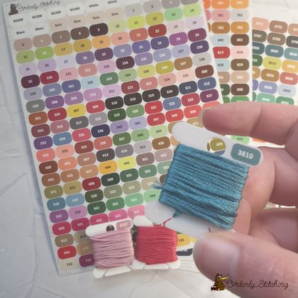 Colour Bobbin Stickers or Labels designed for your DMC Thread Collection - Full Set