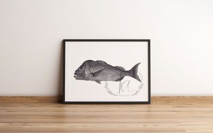 Snapper fish print
