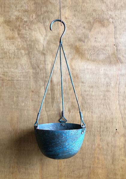 Hanging Copper planter pot 