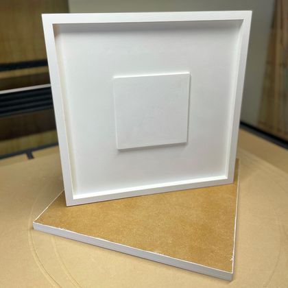 Square Frame - 400mm - Painted White