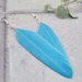 Turquoise Handcrafted Feather Earrings