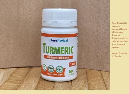 TURMERIC (High Strength Curcumin) Vegan Friendly & NZ Made