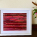 Red Rolling Hills: unique fibre art