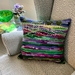Luscious Lavender cushion: unique fibre art