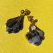 Granite & Gold Motif Earrings