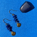 Lapis Lazuli & Seashell Crystal Earrings