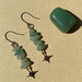 Green Aventurine & Star Crystal Earrings