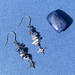 Sodalite & Star Crystal Earrings