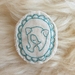 Hand Embroidered Puppy Dog Girl Brooch/Pin