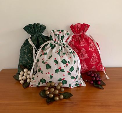 Reusable Christmas gift bags - Medium