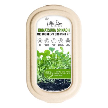 Microgreens Growing Kit - Komatsuna Spinach