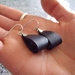 little Black loop earrings by Odi