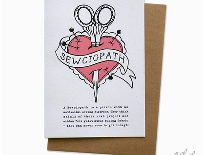 Sewciopath - Greeting Card