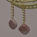 gemstone curb chain drop earrings 