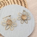Daisy earrings with citrine