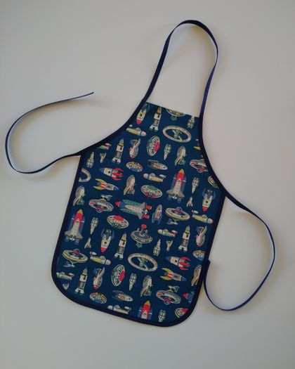Rockets and Spaceships Printed Toddler's Apron