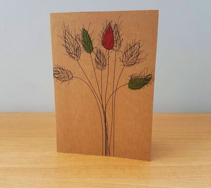 Hare's Tail Greeting Card
