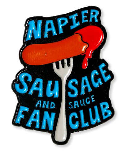 Napier Sausage and Sauce Fan Club - Enamel Pin