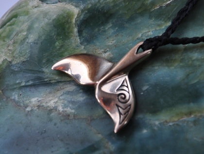  Bronze Whale Tail, ocean lovers pendant