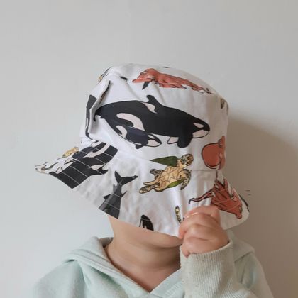 Sea creatures hat - toddler size