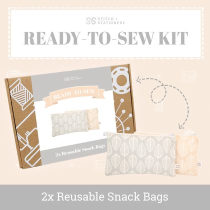 Ready-To-Sew Kit (Snack Bag)