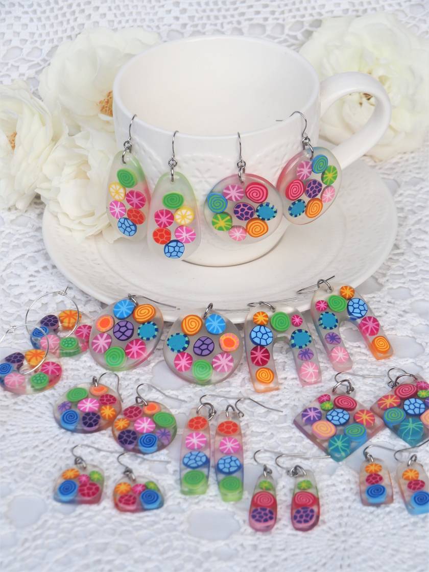 Rock hot sale candy earrings