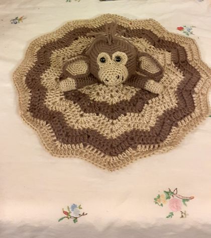 Monkey snuggie/lovey/ blanket/comforter