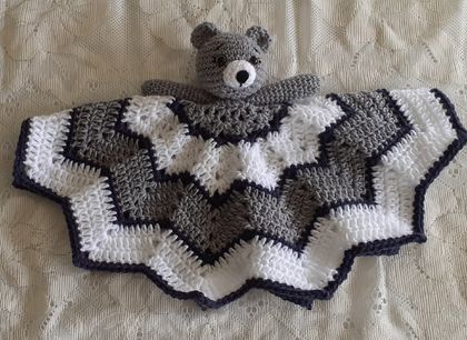Cuddly Bear snuggie/lovey/ blanket/comforter