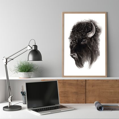 Bison - a fine art giclee print