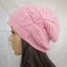 100% Wool Woven Gather Slouch Beanie